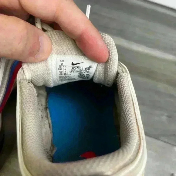 Nike Air Max 97 Womens 8 Double swoosh white/bright crimson/Photo Blue - Picture 9 of 11